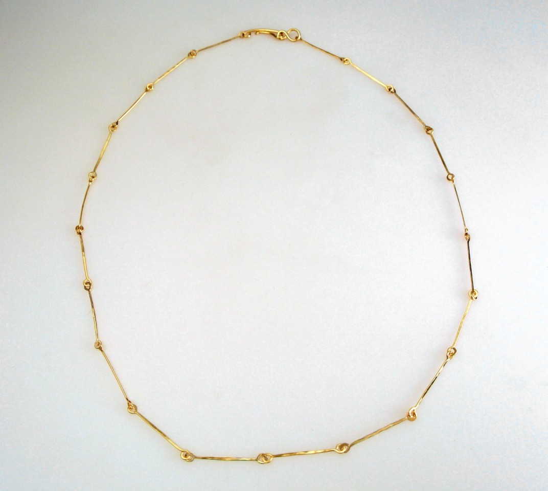 14k gold thin chain necklace