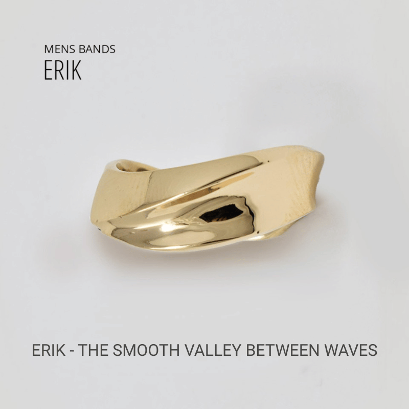 men's band Erik design: The smooth valley between waves.